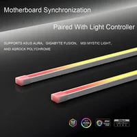 TUMMASTER ARGB  PC Case Decorative Strip Light, 5V 3PIN Motherboard Synchronous Addressable Atmosphere Light Bar for PC DIY 2