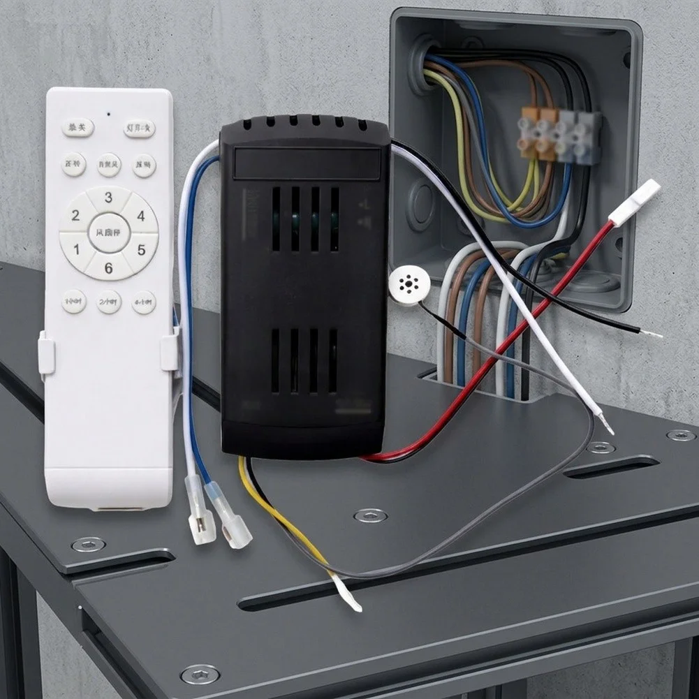 6 Remote Control for Ceiling Fans DC Motor Only 24V Low Voltage System Light Control Function Long Range Signal