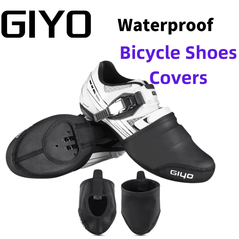 GIYO Winter Warmer Bicycle Toe Covers Bike Shoes Covers Running Rainproof Windproof Cycling Overshoes Man Woman MTB Road Booties