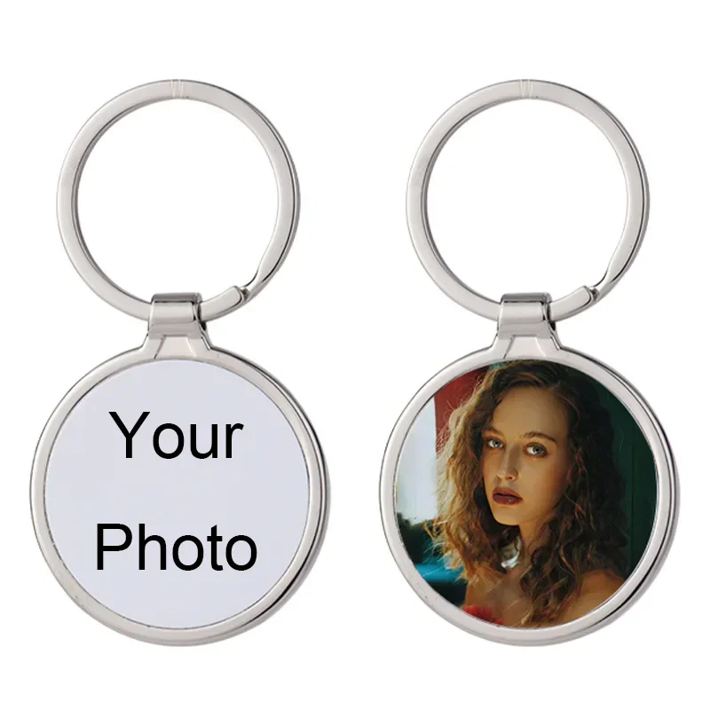 Create Your Own Customized Photo Keychain for Couple Family Personalied Keyrings Beautiful Valentine's Day and Christmas Gift