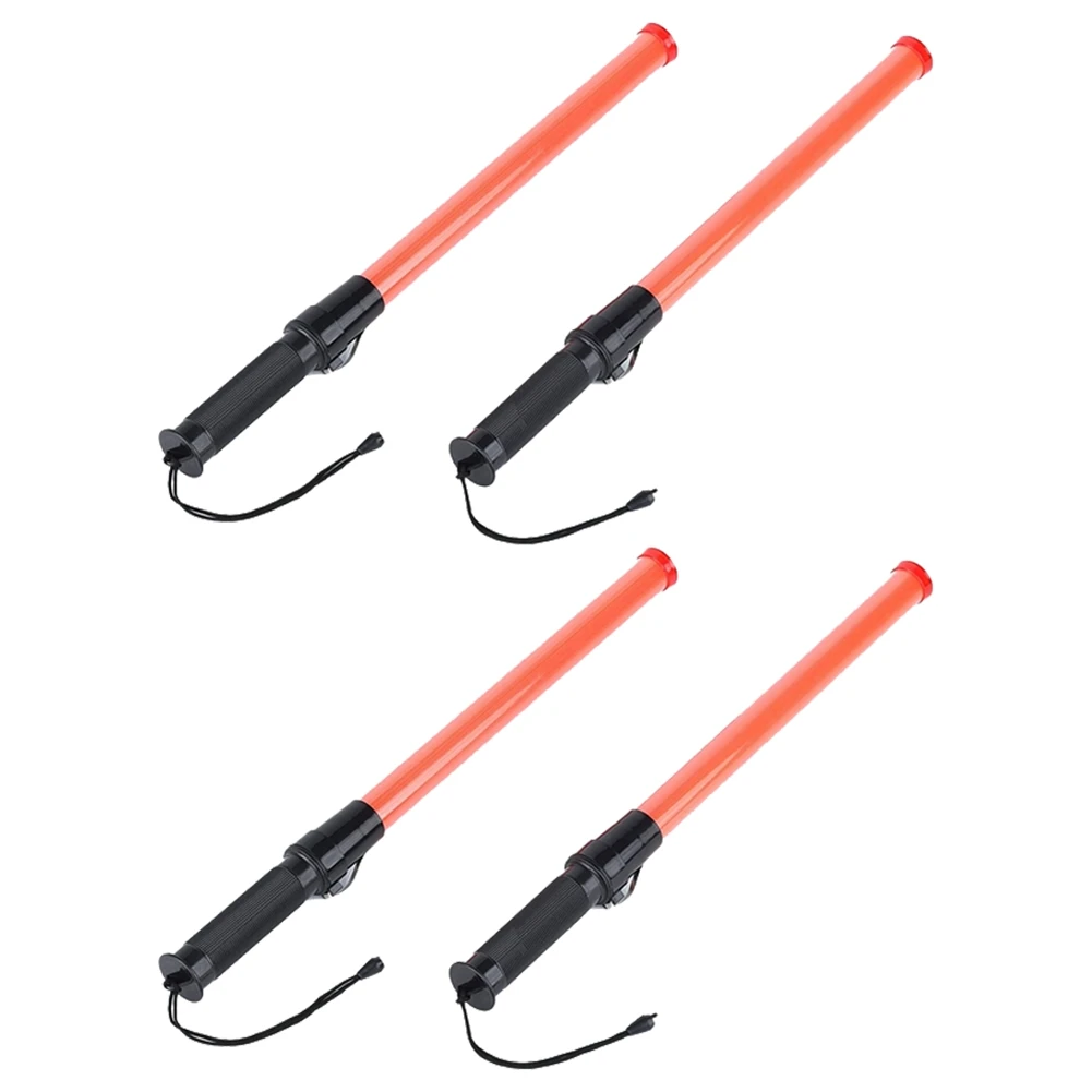 Traffic Batons, Traffic Control Stick,Safety Light Batons, Signal Batons for Parking and Airports, 16 Inches, 4Pcs