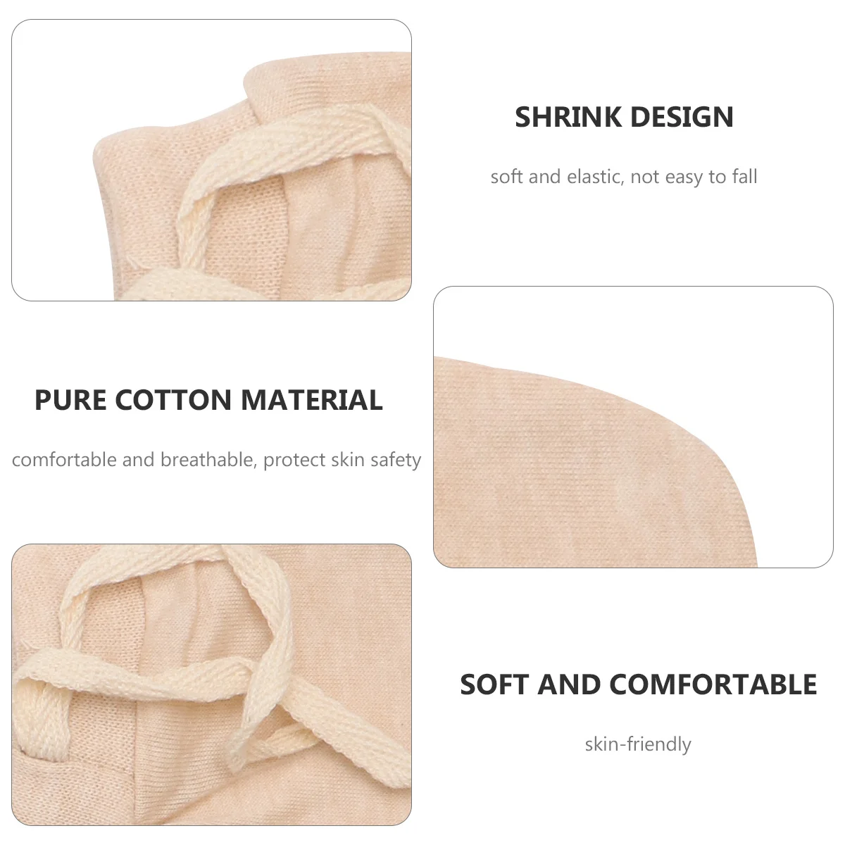 

3 пары детских перчаток против царапин, защитные варежки из чистого хлопка для новорожденных, мягкие дышащие перчатки для предотвращения царапин младенцев