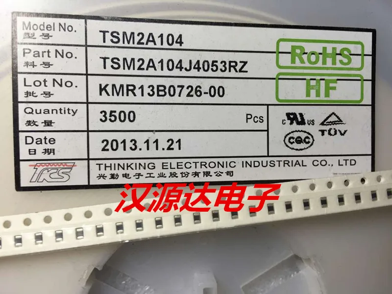 

100pcs/lot TSM2A104J4053RZ NTC 0805 100K 5% B＝4050 TKS chips Electronic new