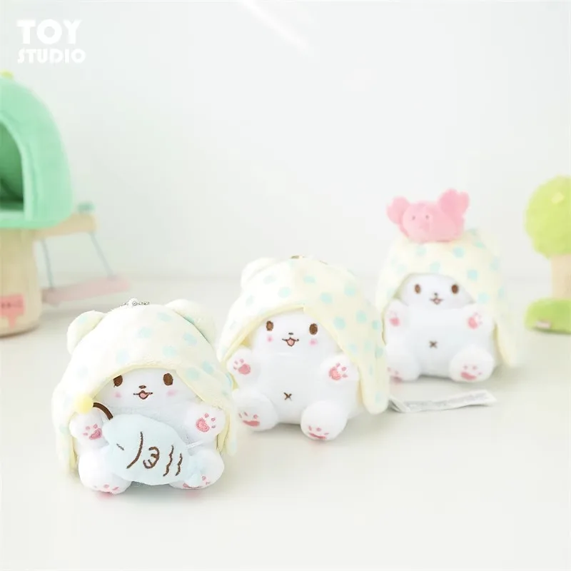 Echte Sanrio Marumofubiyori Bär Cinnamoroll Plüsch Spielzeug Schlüsselbund Kawaii Kleine Anhänger Schlüsselring Kinder Stofftiere Geburtstag Geschenke – Detail 10