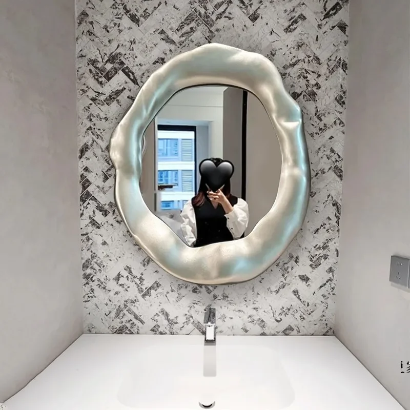 Creative Wall Mount Mirror Bathroom Modern Princess Huge Mirrors Bedroom Gift Crafts Irregular Decorazioni Casa Home Furniture