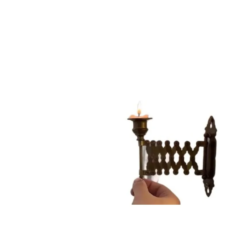 

Retractable creative candle holder metal craft cup candle