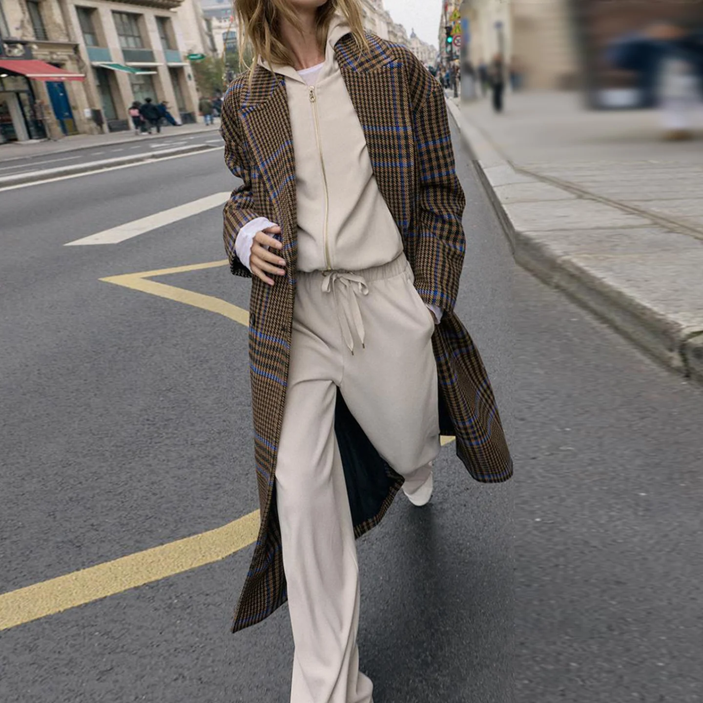 Frauen Faion Sweatirt Breite Bein Hosen Elastische Herbst Neue Ankunft Zwei Stück Set Z Marke Bequeme Streetwear