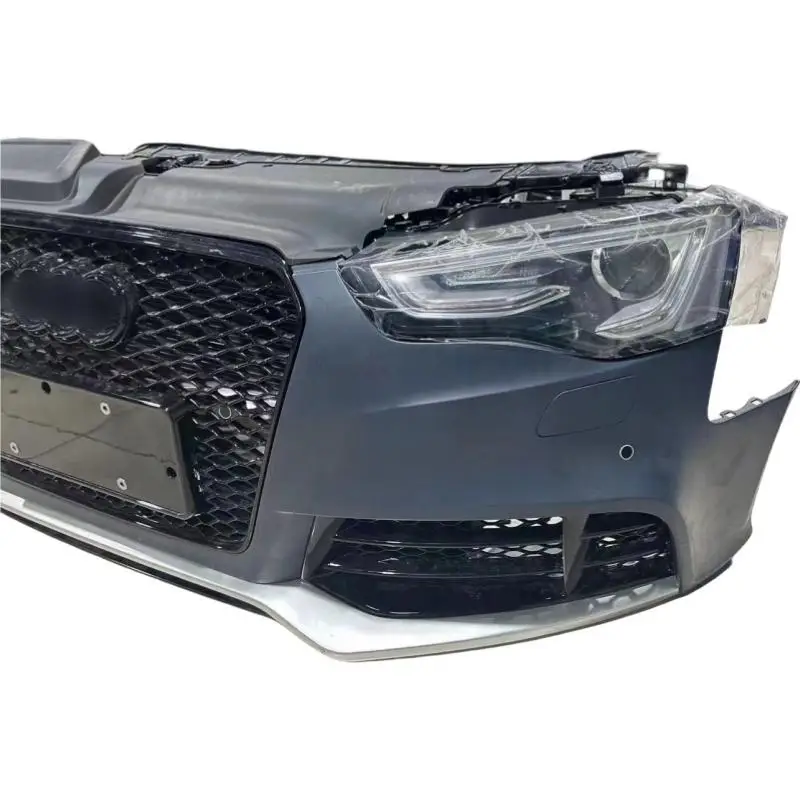 For A5 Front bar Assembly RS5 Headlights, Taillights, Heads, Mouths, Covers, Leaf Plates, Bumpers, Front Face Surrounds