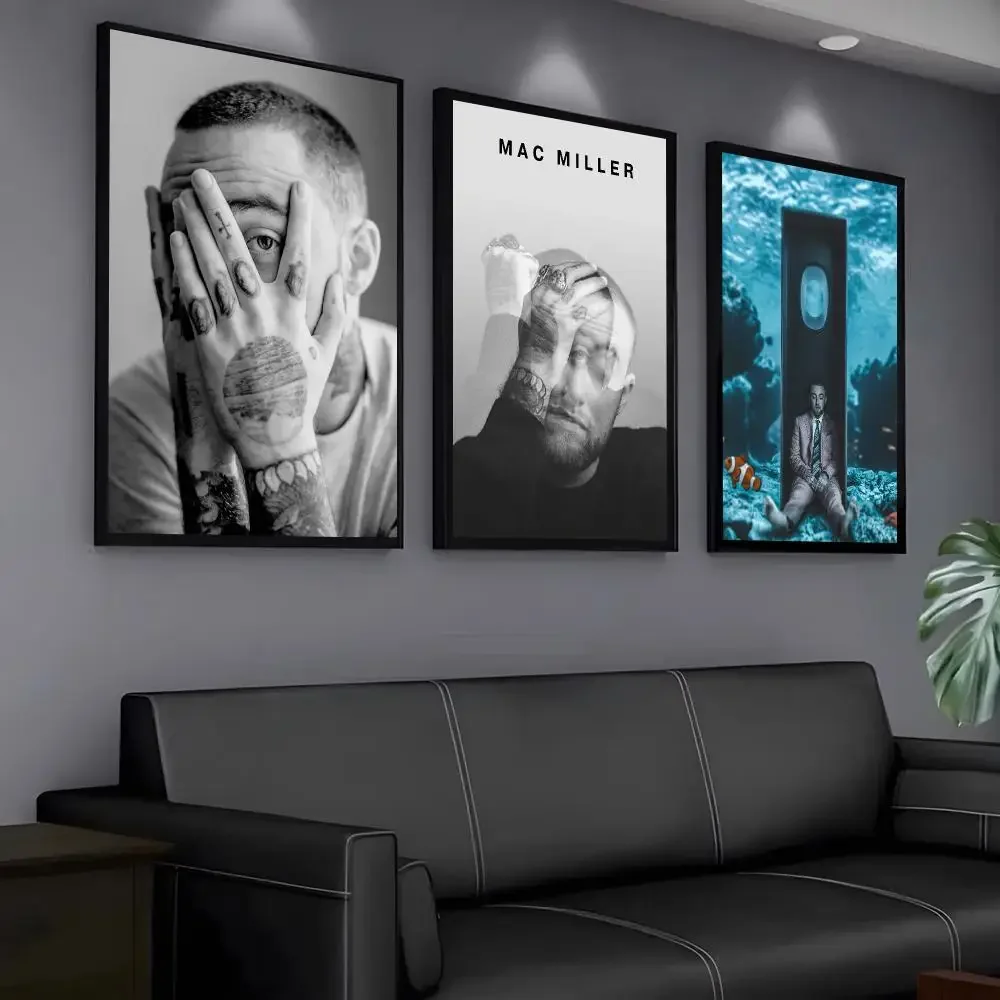 Rapper M-Mac Miller Poster Modern PP Paper Wall Art Sticker Minimalist Decorative for Home Wall Decor Gift