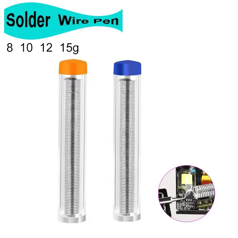 1/5Pcs 0.8MM Handy Solder Wire Pen Tube Dispenser Tin Lead Core Soldering Wire for Mobile Phone Instrument Repair Tools