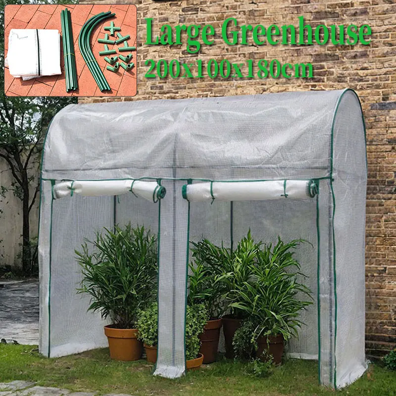 

1Suit 200x100x180cm Large Greenhouse,Winter Antifreeze And Rainproof Warm Room For Animals And Plants,Outdoors Flower Warm Shed