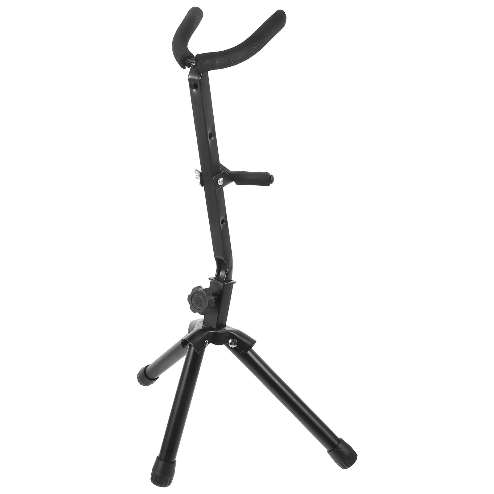 

Portable Black Metal Saxophone Stand Floor Rack For Tenor Saxophones Durable Instrument Holder Display Sturdy Support