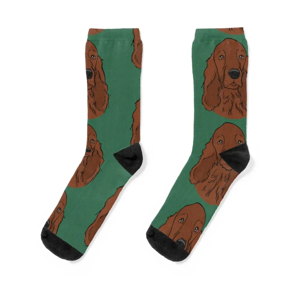 Irish Setter Socks happy Toe sports Socks Women Men's