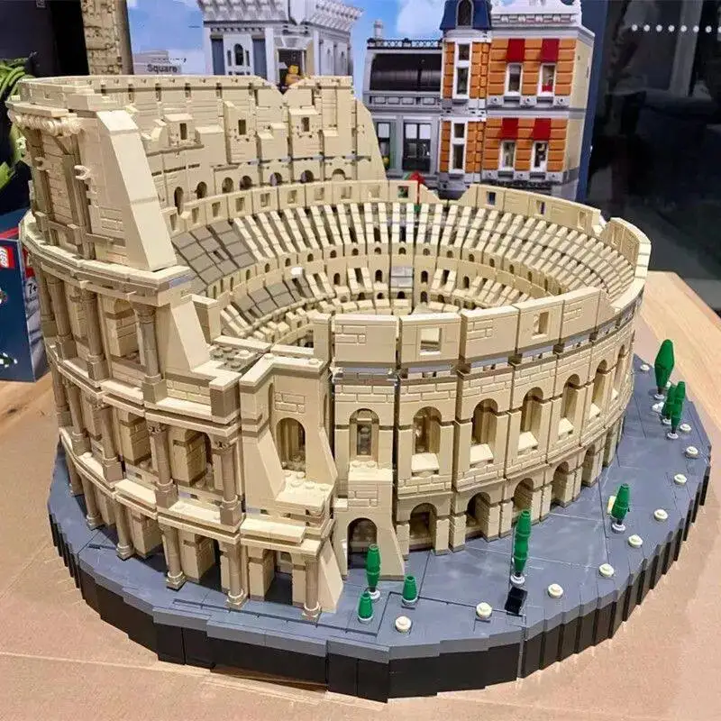 

Roman Colosseum City Street Scene Series Building Blocks for Boys: High-Difficulty Architectural Model Assembly Puzzle Toy Gift