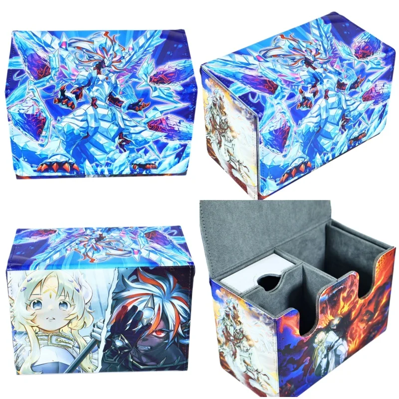 

600x350mm Yu-Gi-Oh! Branded Sword Double-layer Card Box Incredible Ecclesia The Virtuous Game Collection Card Storage Box Gift