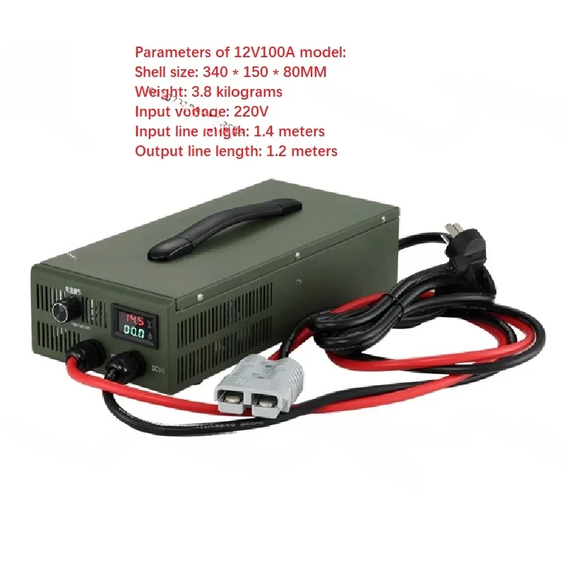 RV Battery 12V24V100A Fast Charging 1000A 800A14.6V Lithium Iron Phosphate/Lead-Use