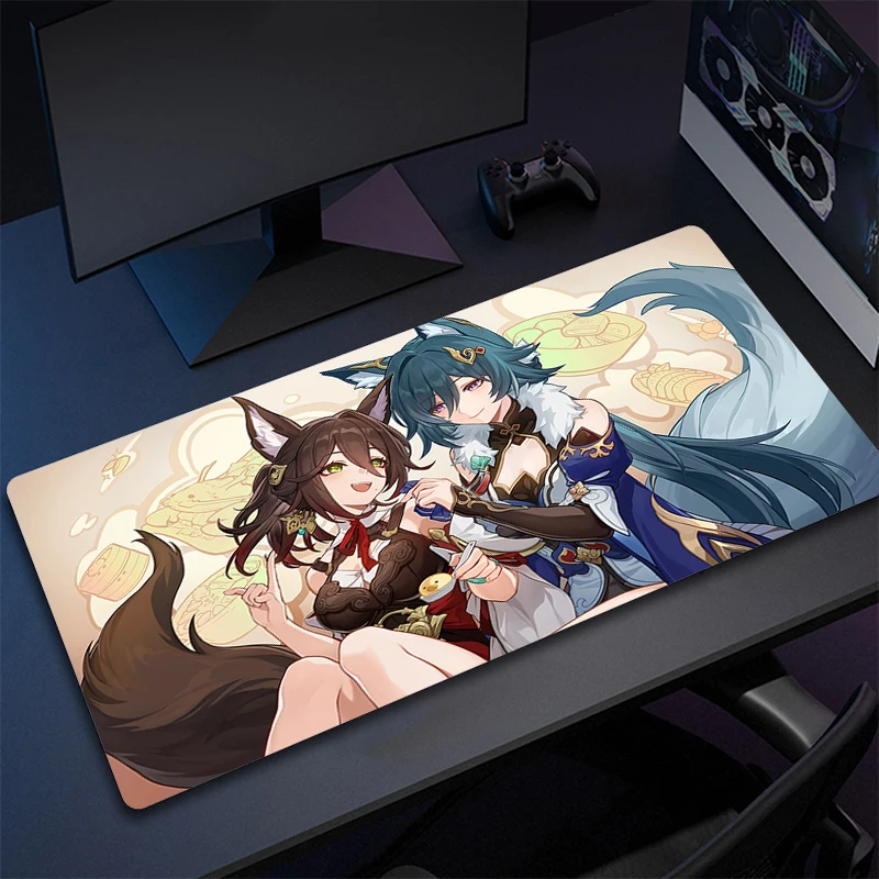 

Honkai Star Rail Mouse Pad Game HD Print Accessories Anime Large Gaming Mousepad Gamer Non-Slip Computer Mouse Mat Keyboard Mat