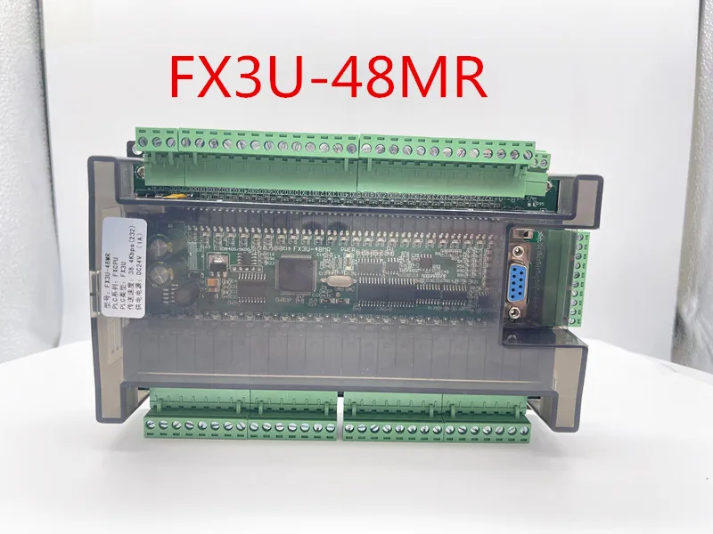 

High speed FX3U-48MR/48MT 24 input 24 output 6 analog input 2 analog output industrial control board with RTU CAN communication