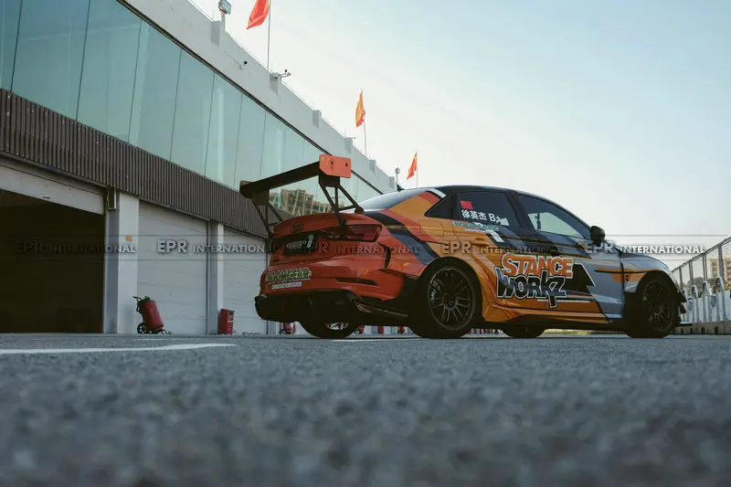 لأودي RS3 S3 8 فولت Stanceworkz Spec-LM الحاجز الخلفي مع لوحة الباب الخلفي 6 قطعة + 30 مللي متر #2