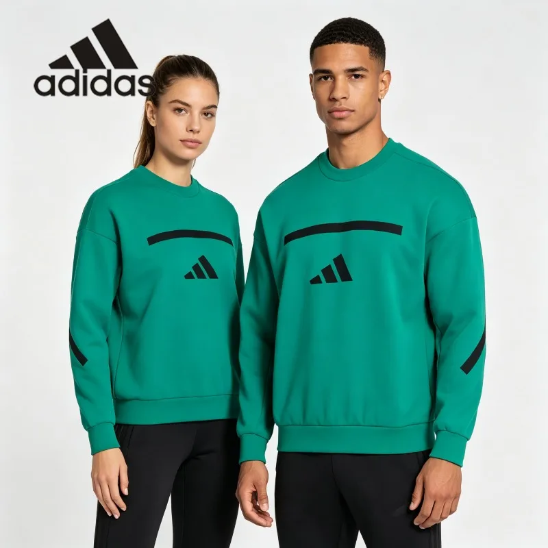 adidas Light French Terry Crew Sweatshirt Thin Soft Breathable Daily Minimal Pocket PulloverJD6443 1PCS