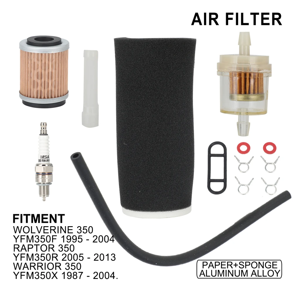 Motorcycle Parts Air Filter Set For YAMAHA YFM350F 1995-2004 YFM350X 1987-2004 YFM350R 2005-2013 WOLVERINE WARRIOR RAPTOR 350