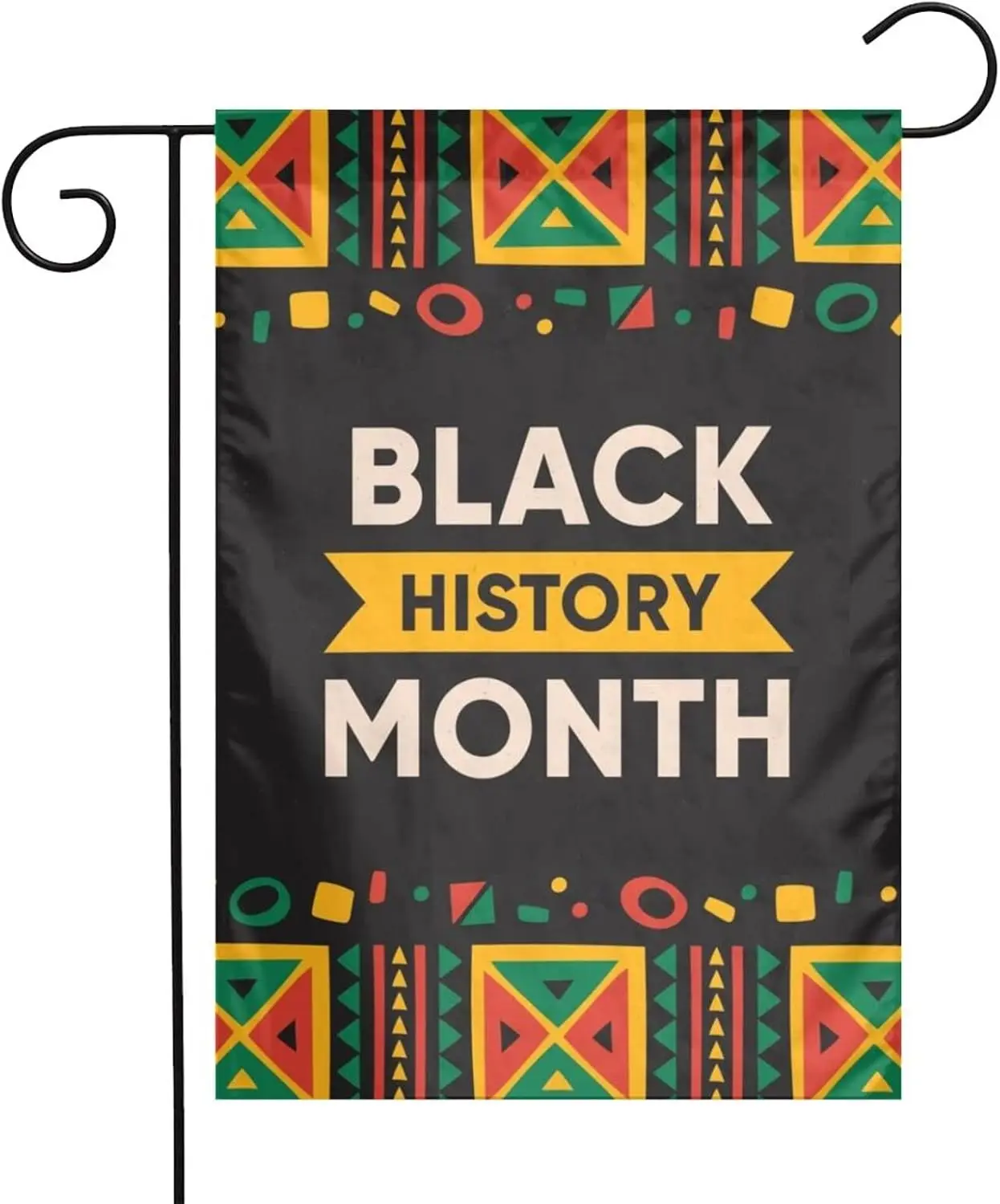 Black History Month Print Garden Flag 12x18 Inch Double Sided Flag Yard Home Decoration