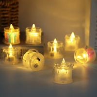 24Pcs Battery Operated Flameless Led Candle Festival Decoration with Handle LED Electronic Candle LED Lighting Mini