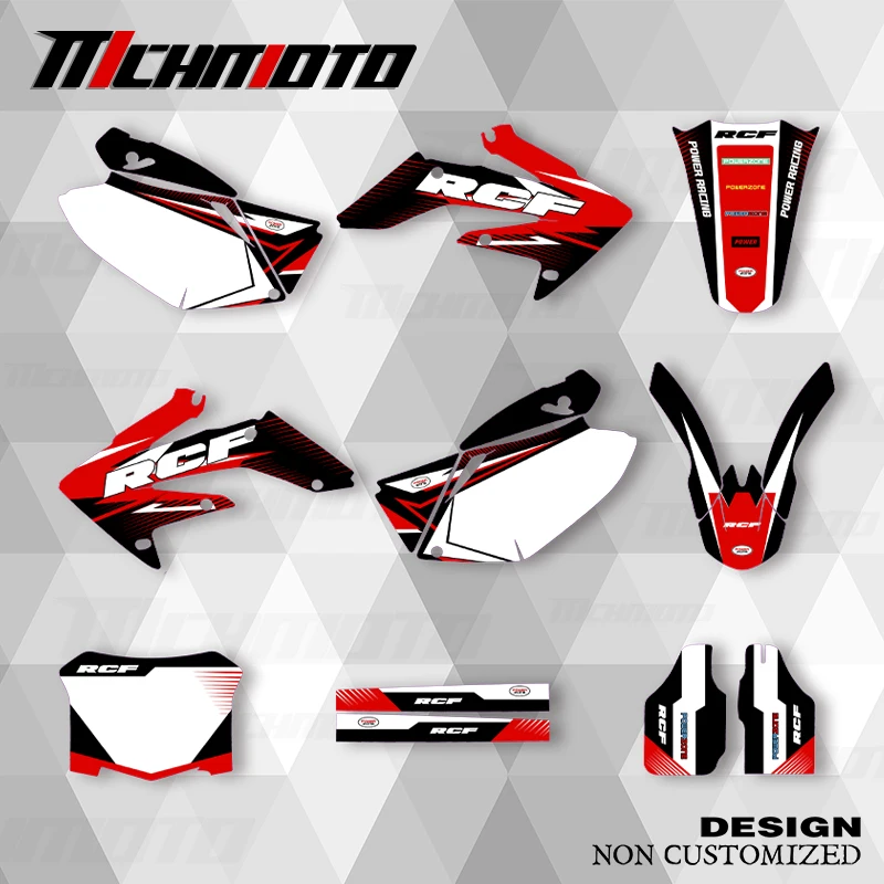 

MCHMFG New Style Graphics Decals Stickers Kit For CRF250R 2004 2005 CRF 2006 2007 CRF 250R 2008 2009