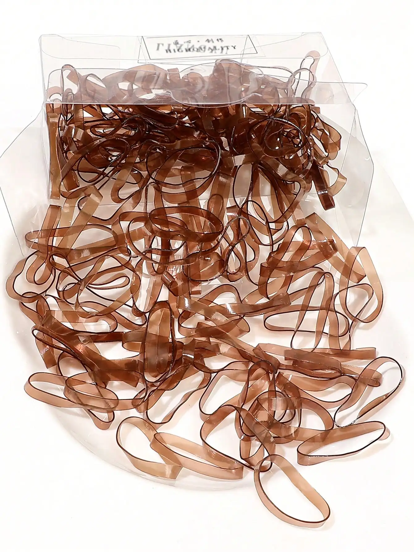 120/300/500 Stück mehrfarbige elastische Haarbänder, Gummibänder für dünnes, dickes Haar, kleine Haargummis, dehnbare Pferdeschwanzhalter – Detail 22