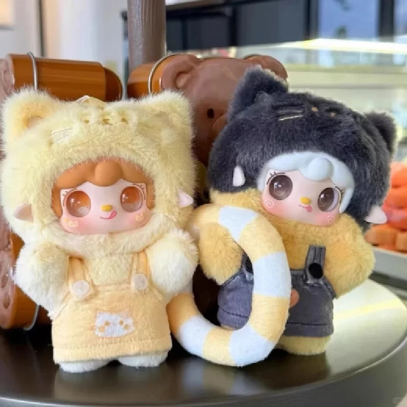 Stock genuino Yooki Meow serie de fiesta de verano caja misteriosa Yooki Gourmet restaurante serie caja ciega colgante muñecas lindas juguetes regalos