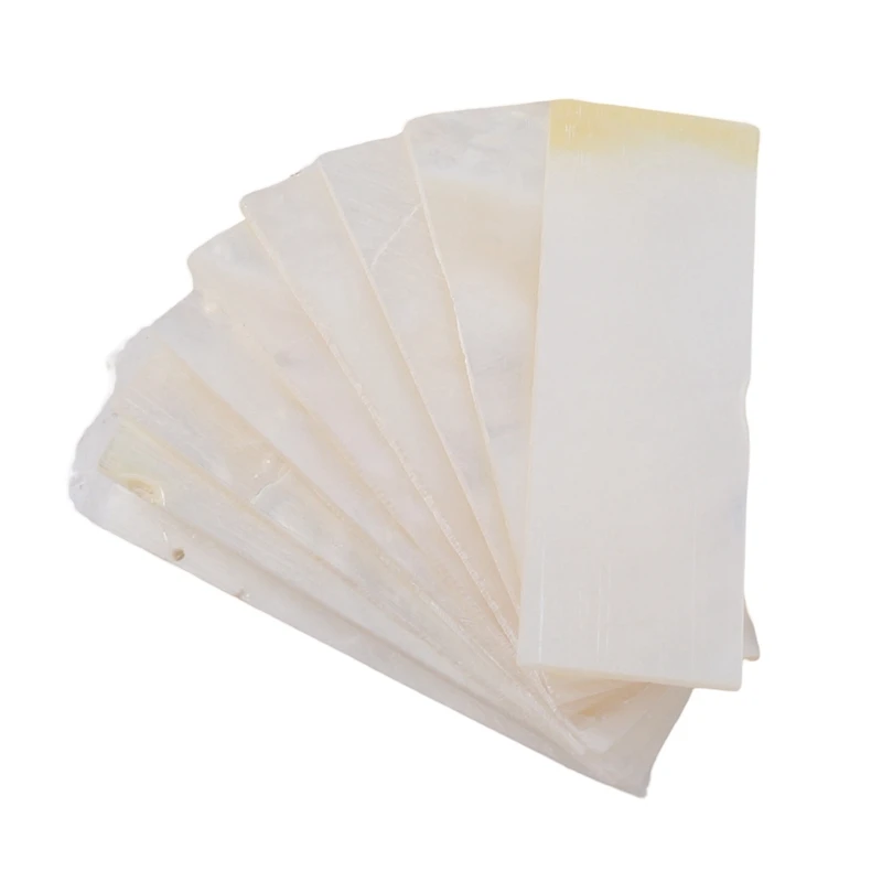 

10Pcs Inlay Material White Mother Of Pearl Shell Blanks Sheet Rectangle Inlay Material For Guitar