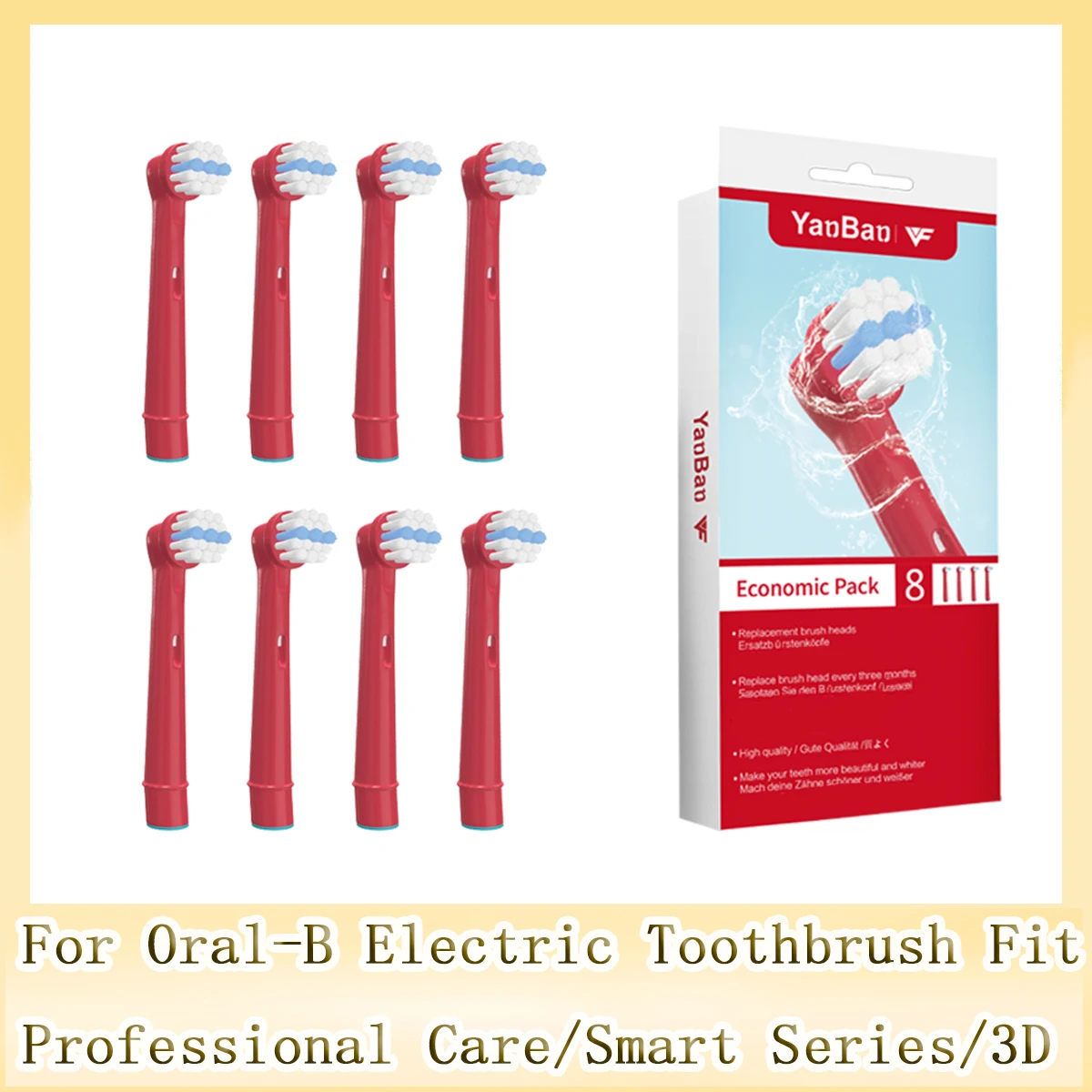 Сменные насадки для детских зубных щеток Oral-B Smart Series, 8 шт. — фото товара