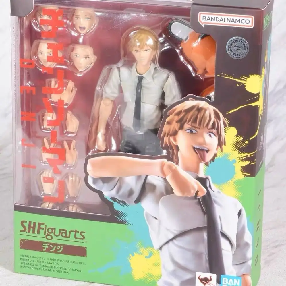 Original BANDAI Chainsaw Man Anime Denji S.H.Figuarts Action Figurine Toys PVC Model Figuarts Collection