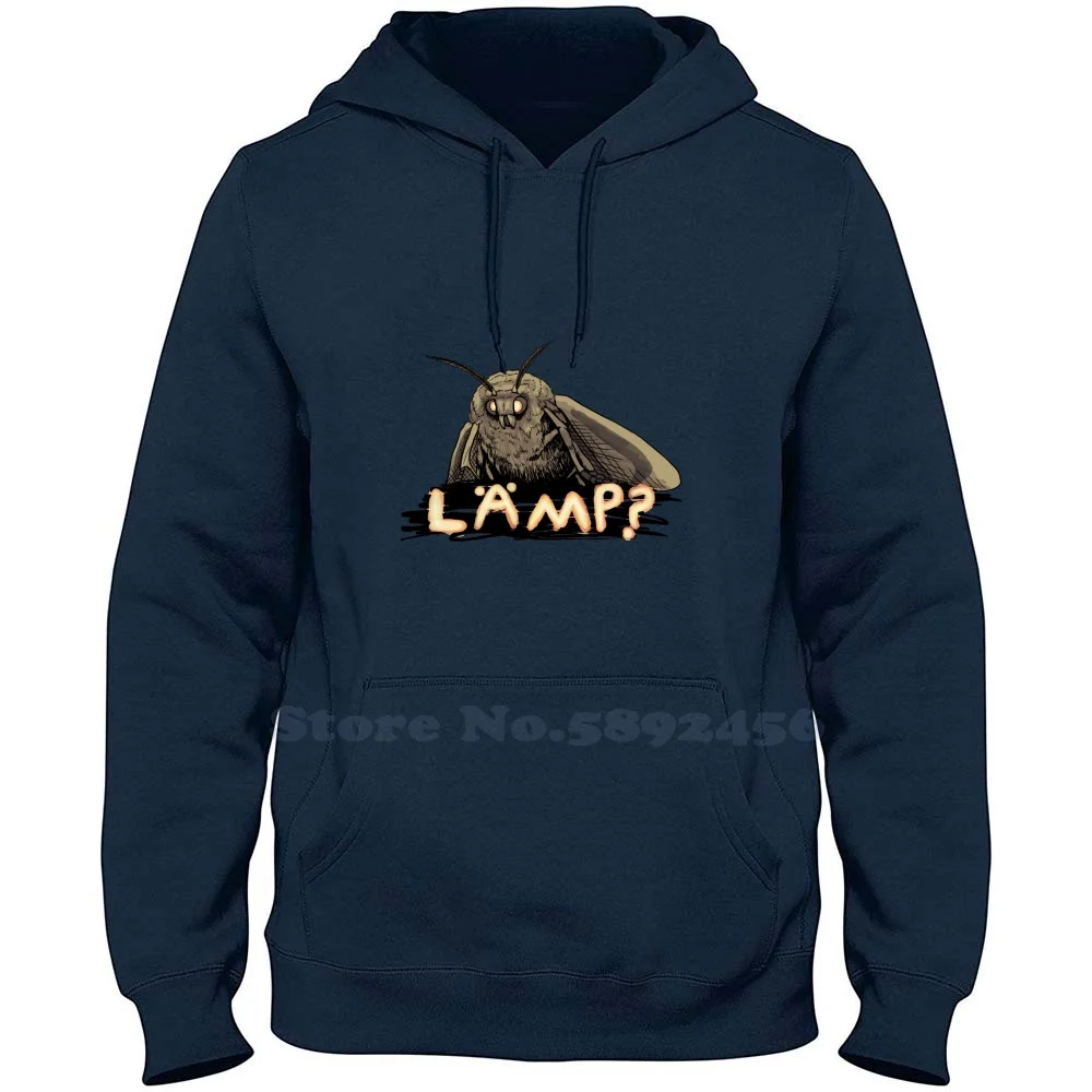 Lamp 100% Pure Cotton Hoodie Cartoon Funny Lepidoptera Animal Insect Moth Lamp Lamp Meme Moth Meme Noctuid Arty Moth Moth Like