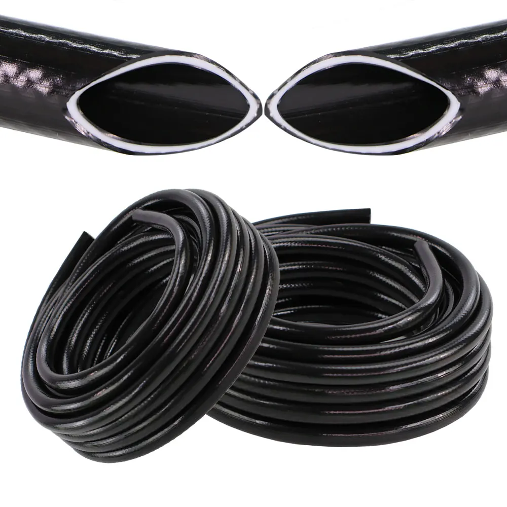 

1/2'' Black PVC Garden Hose OD-16mm ID-12mm Flexible Watering Pipe High Pressure Water Tubing for Home Car Wash Irrigation Tube