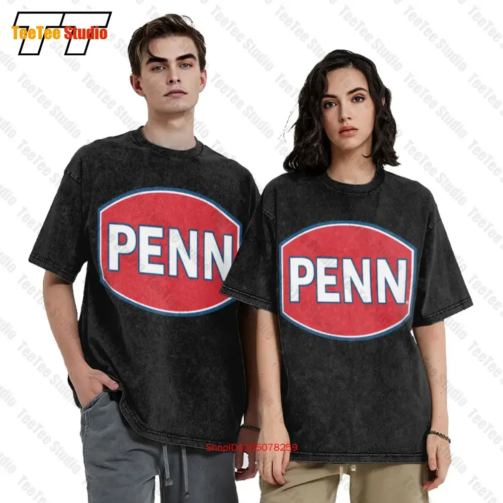 Penn Fishing Gear Reel Rod Vintage Oversized T-Shirt V0BJ