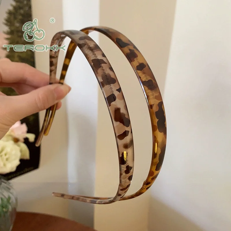 Non-pinch Ear Bone Glasses Frame Shape Hairbands Acetate Headband Trendy Advanced Hair Hoop Summer Temperament Hair Band