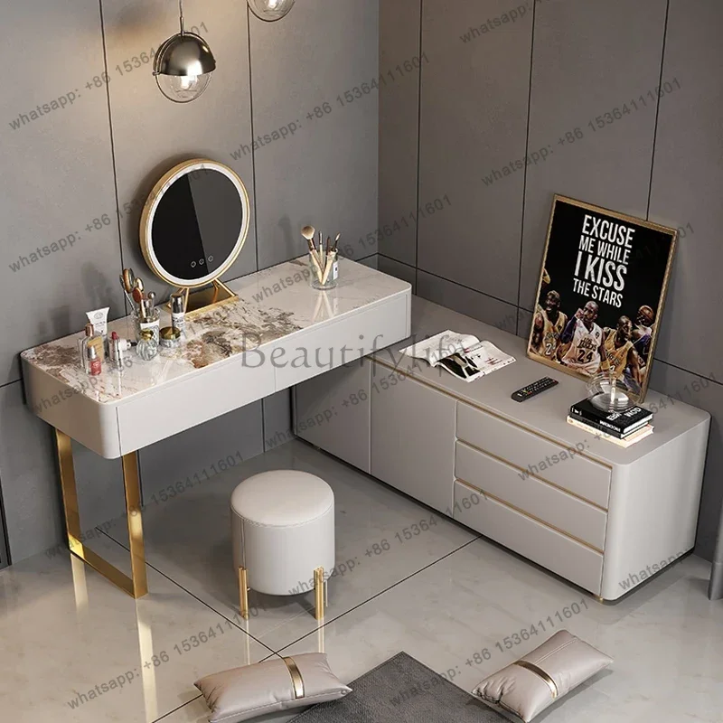 LSDressing Table Drawer Home Nordic Bedroom Design Luxury Dressing Table Classic Multifunctional Coiffeuse De Chambre