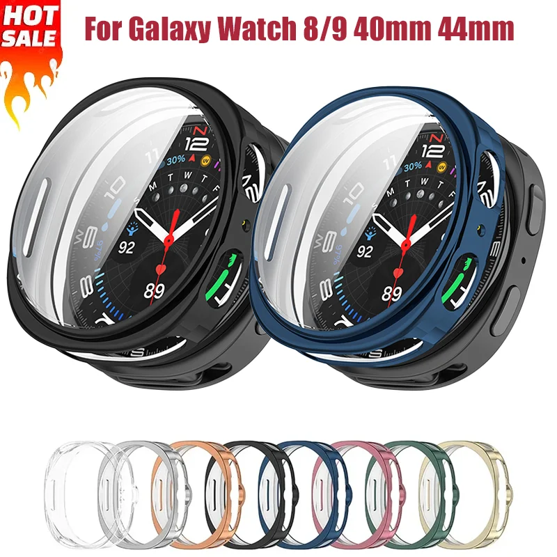 For Samsung Galaxy watch 8 9 40mm/44mm Matte Cover Protective TPU Hard Case For Galaxy Watch 8 Classic Out Shell Accessories