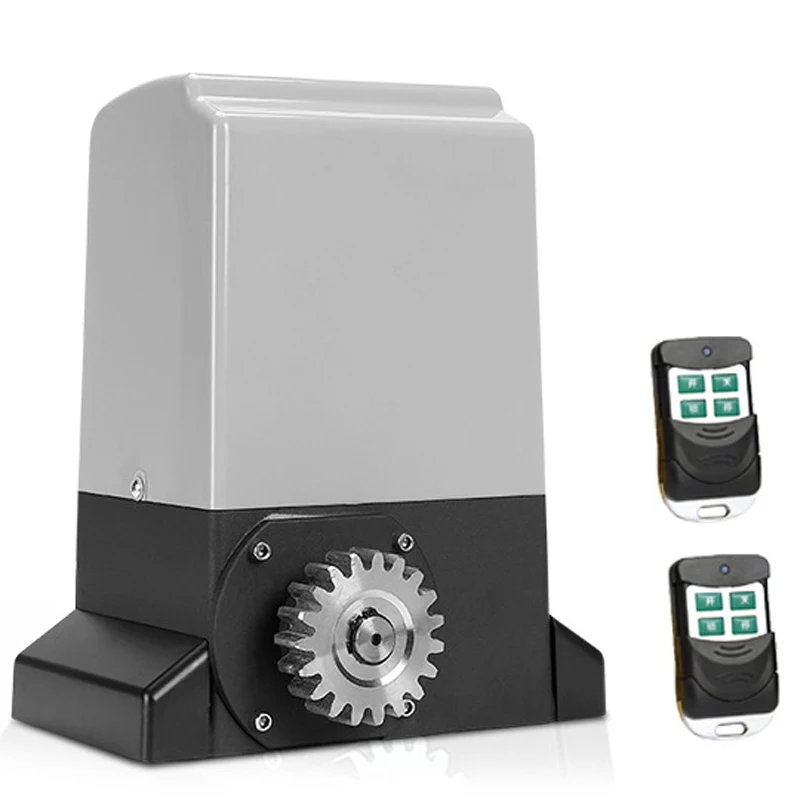 800KG Automatic Sliding Gate Opener Kit, 220V Electric Sliding Gate Operator with 2 Remote Keys, 4M Rail, Heavy Duty Sliding