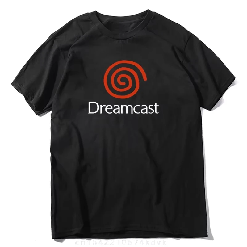 Camiseta Masculina de Algodão 2026 Dreamcasts Retro Game Console Y2K Engraçada para Praia, Moda Casual de Manga Curta