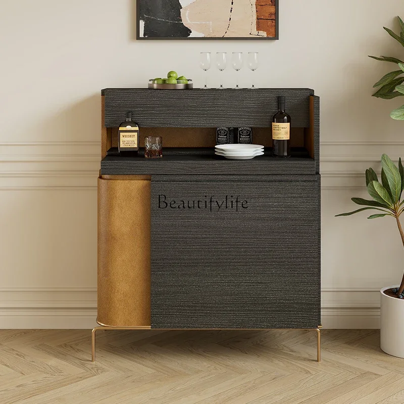 

03.ld14Vintage Cream Style Sideboard Italian Minimalist Light Luxury Dining Room Storage Cabinet