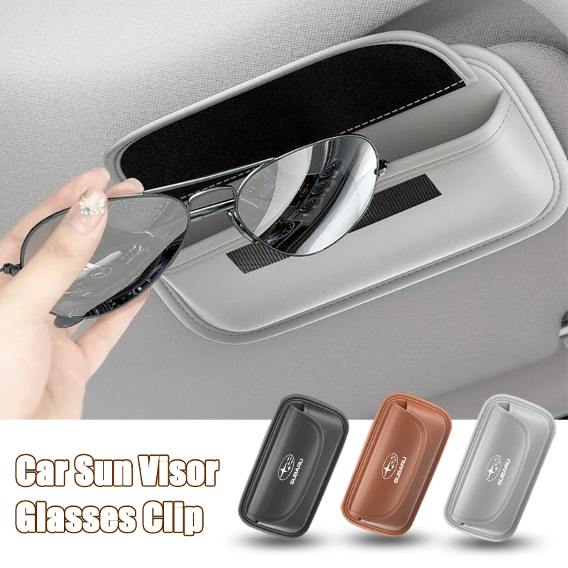 Car Glasses Case Holder For Subaru Forester XV Outback Legacy WRX Tribeca Levorg BRZ Crosstrek Exiga Ascent Car Accessories