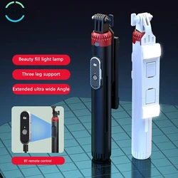 LISCN Dual LED Selfie Stick Tripod 1.6m Bluetooth Remote for Samsung/Android Smartphone Recording Video