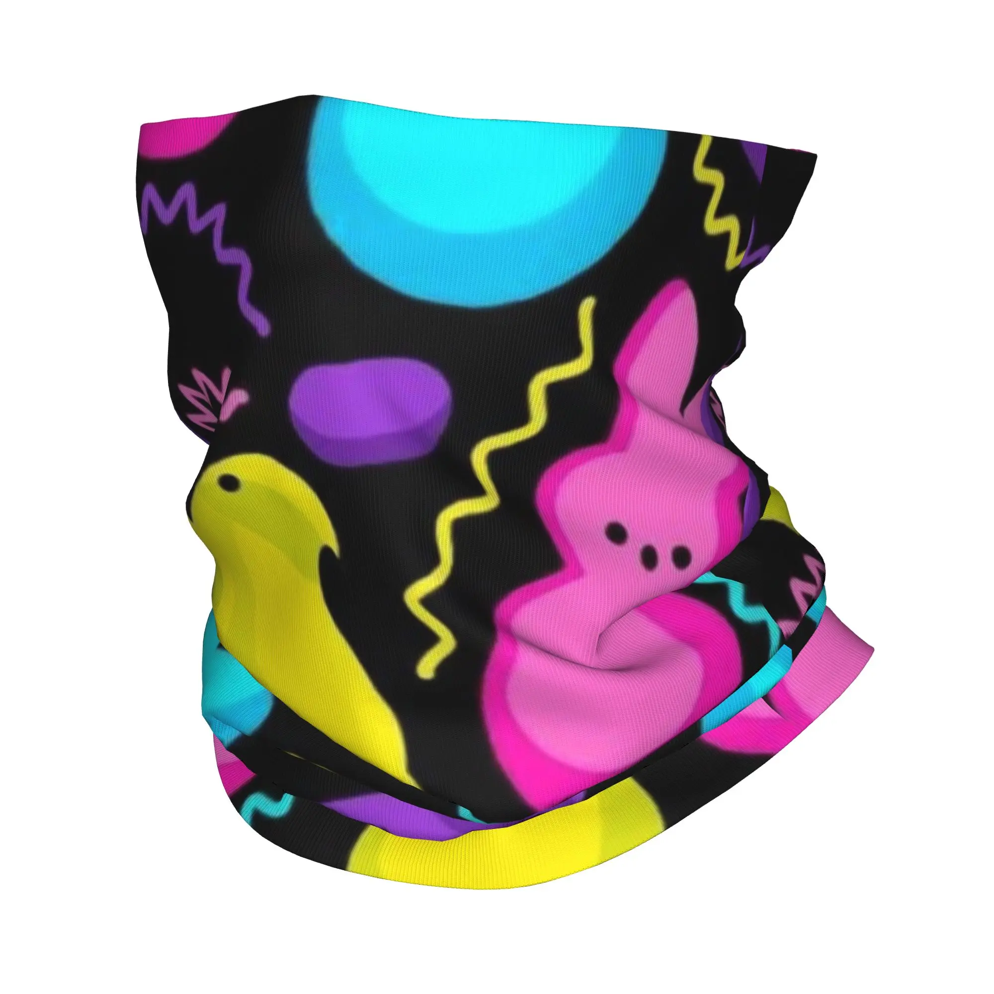 

Easter Bunny Peeps Eggs 5 Bandana Cover Club Face Mask Hiking Unisex All Season Neckerchief