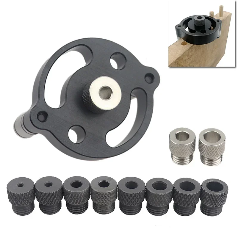 

3-10mm Vertical Self-centering Doweling Jig Straight Hole Puncher Drill Guide Locator for Furniture Connection Woodworking Tools