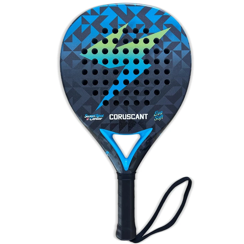 

2025 New Padel Racket Carbon Fiber Surface with EVA Memory Flex Foam Core Lightweight Tennis Rackets beach tennis racket