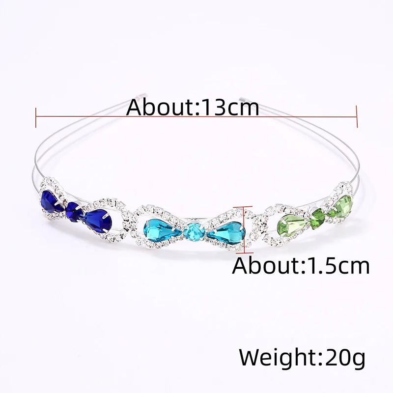 Elegant Purple Crystal Rhinestone Headband Hairband Fashion Weddings Hair Accessories Exquisite Design Exudes Noble Elegance