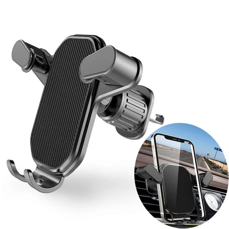 Universele Auto Telefoon Houder Zwaartekracht Mobiele Stand Gps Ondersteuning Auto Air Vent Mount Voor Iphone 14 13 12 11 Pro Max Xr Xiaomi Samsung