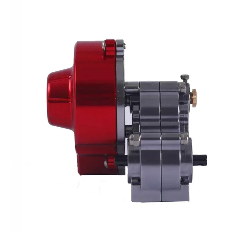 Gearbox Full Metal SCX10 Lengkap, Kotak Transmisi Berisi Gear Untuk Mobil RC Crawler 1/10 Axial SCX10, Suku Cadang Upgrade